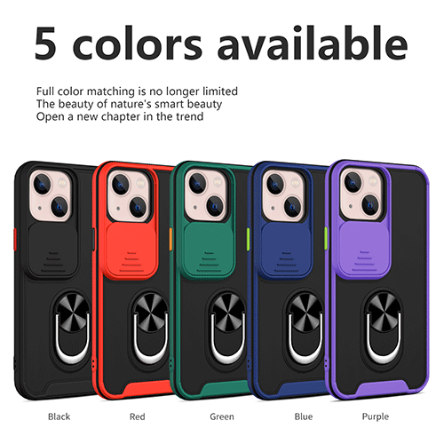 Trượt vỏ máy ảnh Vỏ điện thoại có giá đỡ nhẫn